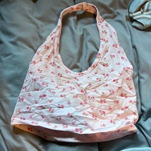 Pink Halter-Top Cropped Tank